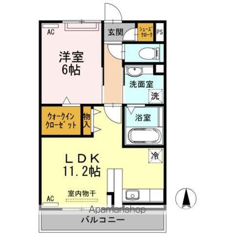レジデンス神都Ⅱ(1LDK/3階)の間取り写真