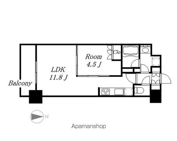 OKBアヴェニール菊井町(1LDK/2階)の間取り写真
