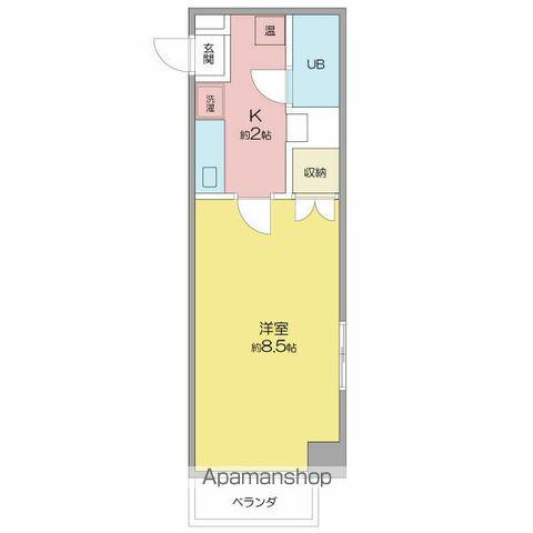 フォレスト今池(1K/4階)の間取り写真