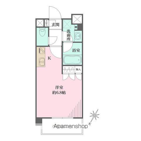 テラス雑司ヶ谷(1K/3階)の間取り写真