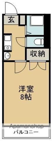 シャトル福島(1K/5階)の間取り写真