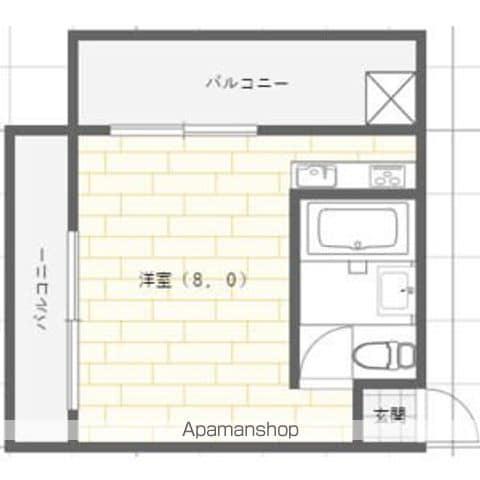 メビウス長居レジデンス(1K/5階)の間取り写真