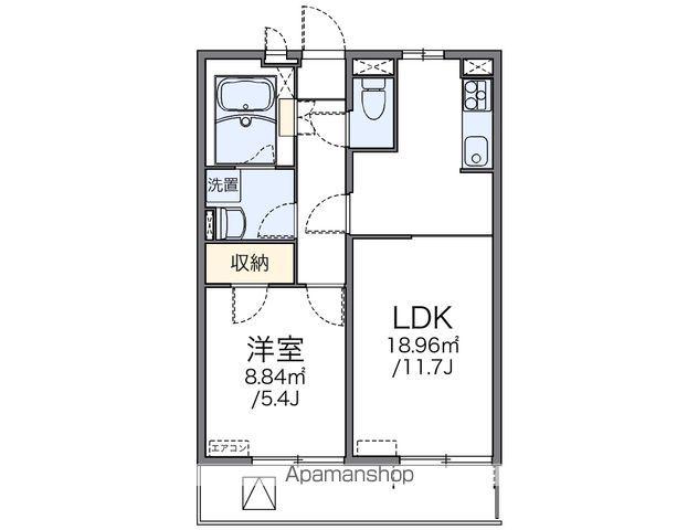 レオネクストカーネリアンハイツ(1LDK/3階)の間取り写真