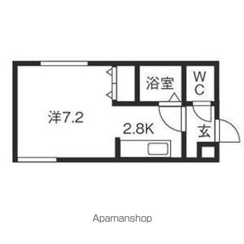 シティクレヴァライフ(1K/2階)の間取り写真
