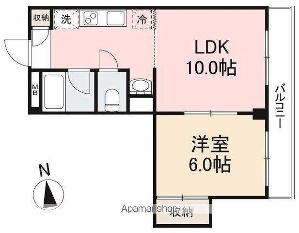 SENTIA 1(1LDK/2階)の間取り写真