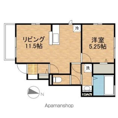 グリーンリーフA(1LDK/1階)の間取り写真