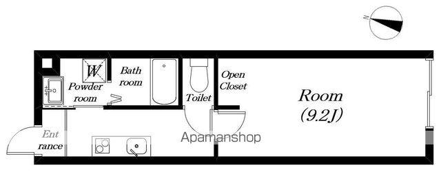 MAISON S(1K/1階)の間取り写真