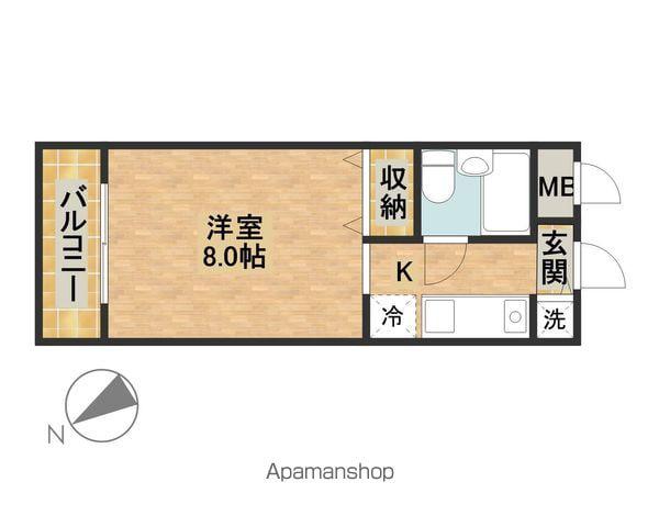 パークアヴェニュー(ワンルーム/2階)の間取り写真