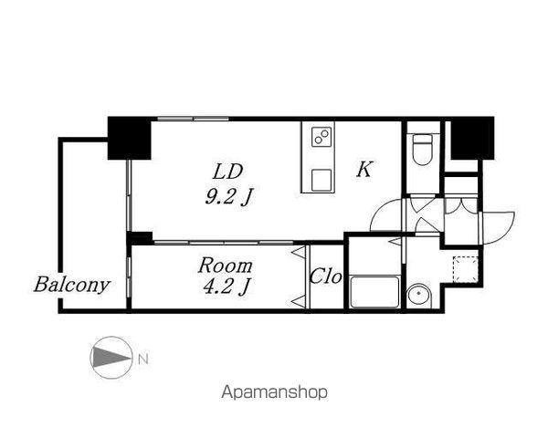 ファステート名古屋ラプソディ(1LDK/2階)の間取り写真