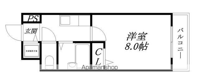 エム・アイ・キャッスル(1K/3階)の間取り写真