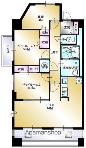 レクシア宮前(3LDK/2階)の間取り写真