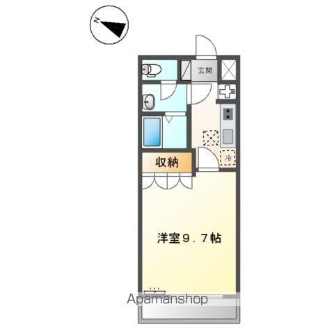 エトワール(1K/1階)の間取り写真