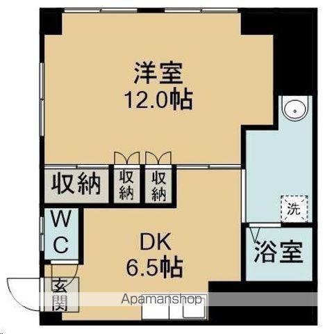 ベター・アール台原(1DK/1階)の間取り写真