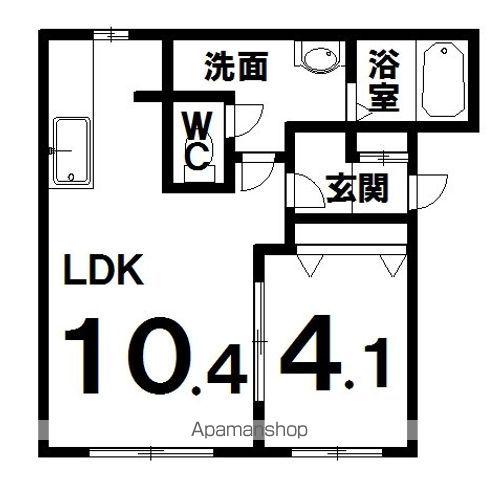 SOLAREⅠ(1LDK/2階)の間取り写真