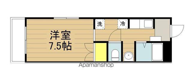 グレート・ラビ(ワンルーム/3階)の間取り写真