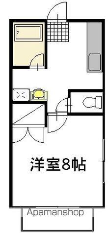 サニーガーデン A棟(1K/1階)の間取り写真