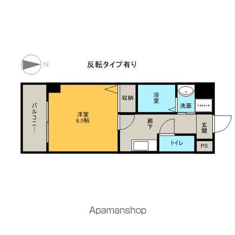 万宝マンション(1K/6階)の間取り写真