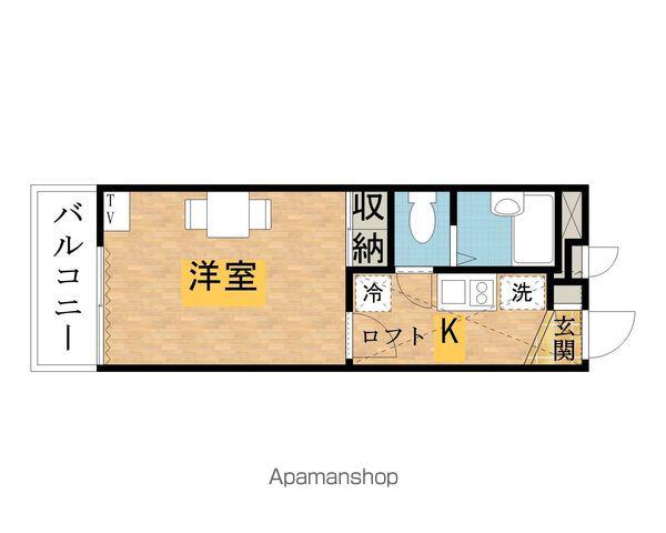 レオパレスアムリタ(1K/3階)の間取り写真
