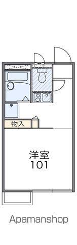 レオパレスFAVORGROVE(1K/1階)の間取り写真