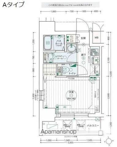 エステムコート名古屋泉プラチナムゲート(1K/11階)の間取り写真