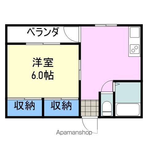 リリーフレジデンス(1DK/5階)の間取り写真