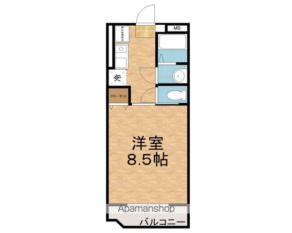 アメトリン日之出(1K/2階)の間取り写真