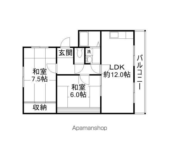 メゾンドスワイニー(2LDK/1階)の間取り写真