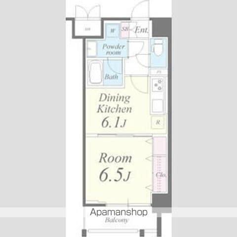 タウンコート御園(1DK/5階)の間取り写真