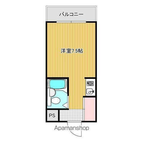 レジデンスベル(ワンルーム/3階)の間取り写真