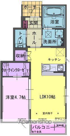 TIGREⅡ A(1LDK/1階)の間取り写真