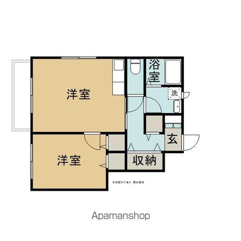 GREEN GABLES YAHABA(1LDK/1階)の間取り写真