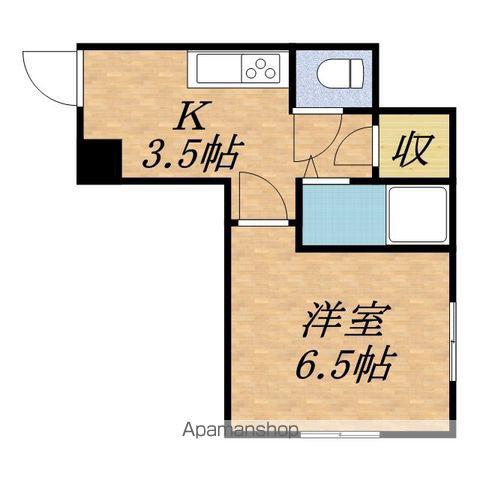 J-2BLDG(1K/2階)の間取り写真