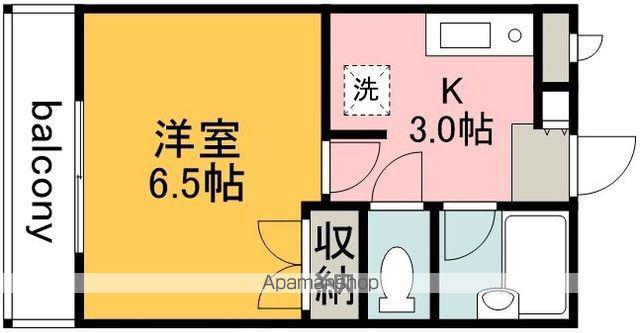 調布ケ丘ヴィレッジⅠ(1K/2階)の間取り写真