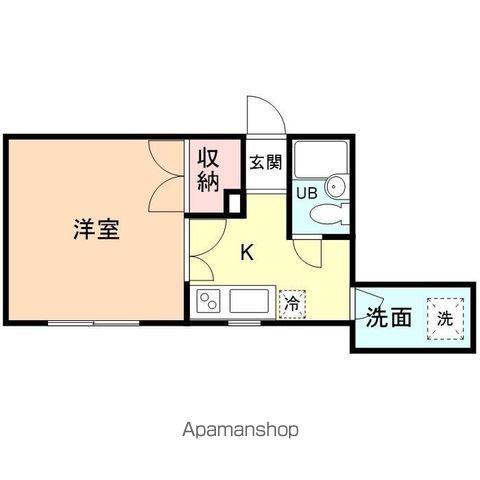 POST21(1K/3階)の間取り写真