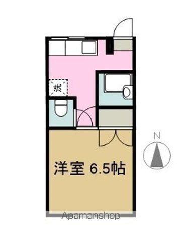 コートダジュール(1K/2階)の間取り写真