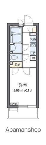 クレイノスペランツァⅡ号館(1K/2階)の間取り写真