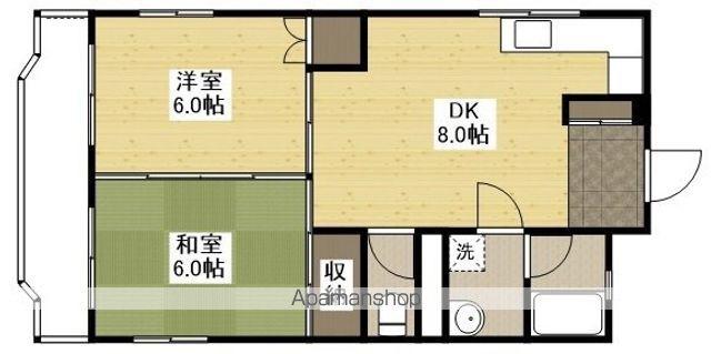 日興マンションB棟(2DK/2階)の間取り写真
