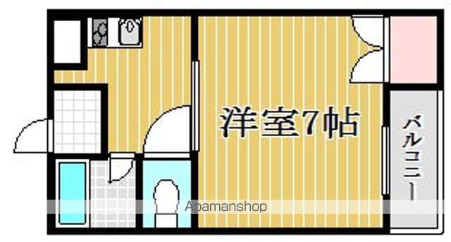 ポポラーレ(1DK/4階)の間取り写真