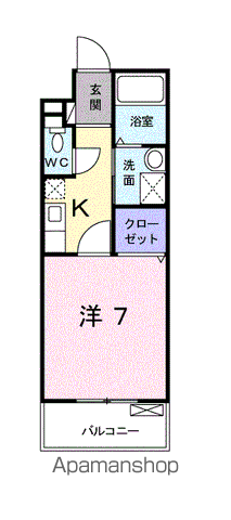 グレイス ヴィラ(1K/1階)の間取り写真