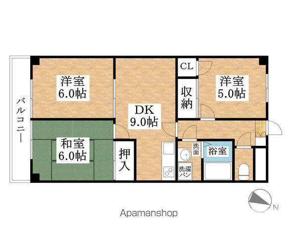 ネスパルド江南(3DK/2階)の間取り写真