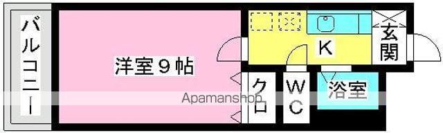 サンライズ香椎Ⅱ(1K/1階)の間取り写真