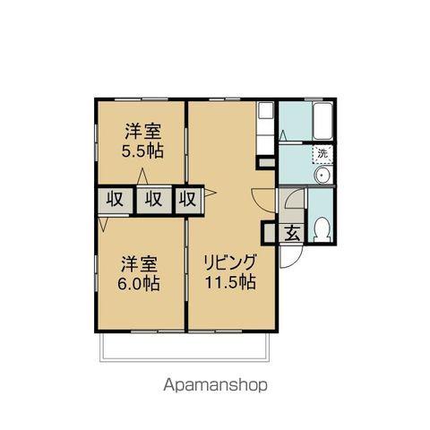 サンモールⅠ(2LDK/1階)の間取り写真