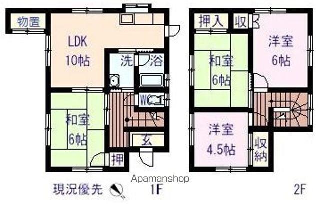 山陽本線 東尾道駅 徒歩6分 2階建 築30年(4LDK)の間取り写真
