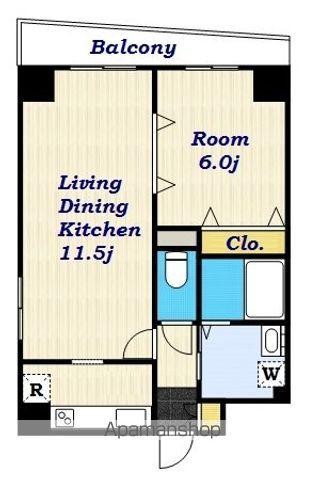 &LIFE-Ⅱ(1LDK/2階)の間取り写真
