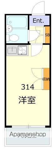 ラ・レジダンス・ド・ラフィネ(1K/3階)の間取り写真