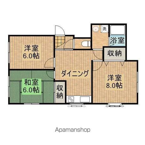 グレイス井上(3DK/2階)の間取り写真