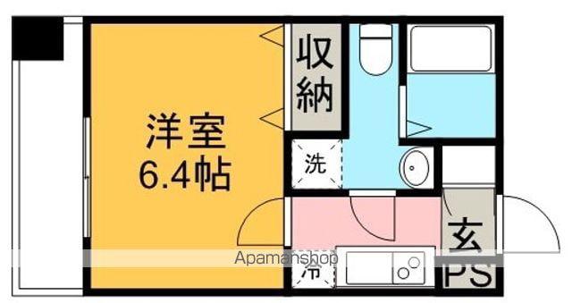 AQUATOWNイースト-1(1K/9階)の間取り写真