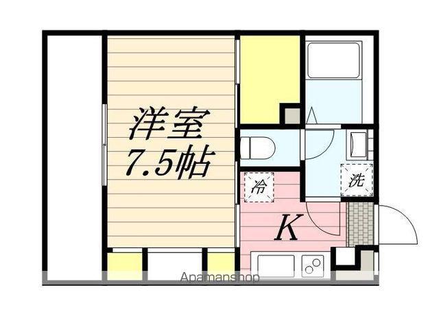 リブリ・MONOLITH HAKATA(1K/3階)の間取り写真