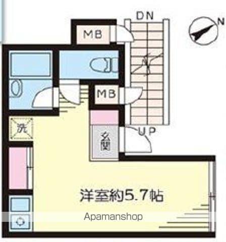 スターコート高野台Ⅱ(1K/1階)の間取り写真