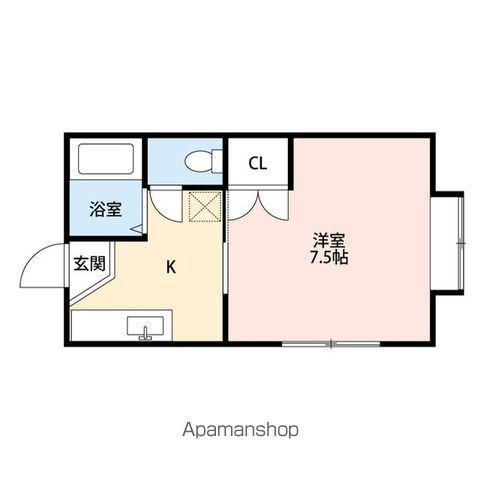 アネックスリバティ(1K/1階)の間取り写真